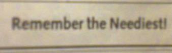 neediest